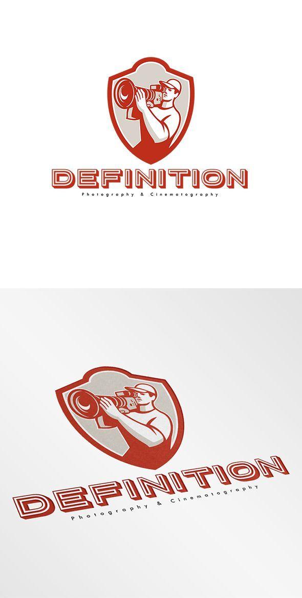 Cameraman Logo - Definition Cinematography Logo. Logo showing illustration of a ...