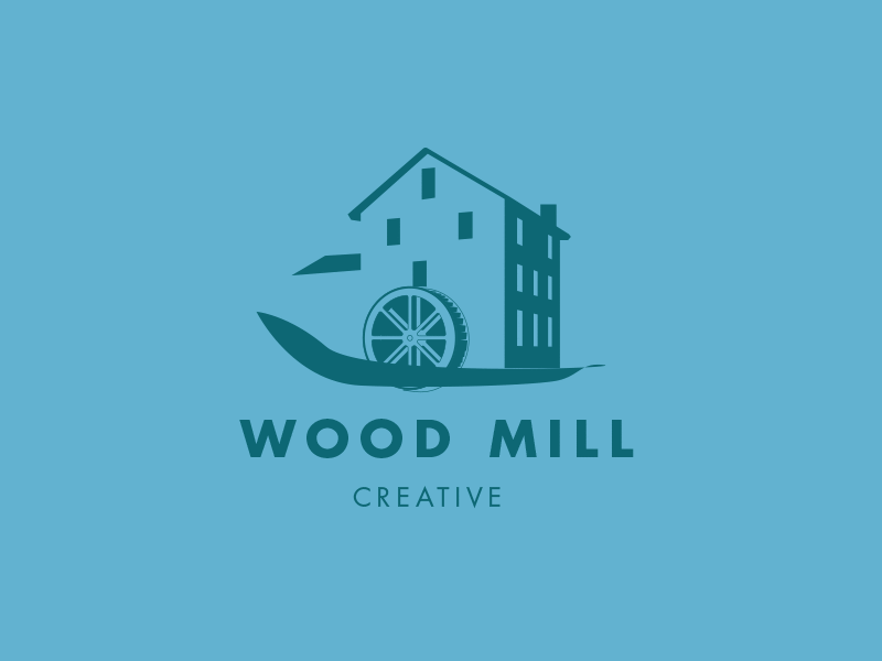 Mill Logo - Wood Mill Logo - Work in Progress by Dustin Wood | Dribbble | Dribbble