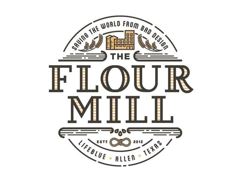 Mill Logo - Flour Mill Logo. Illustration & Graphic Design. Logos design
