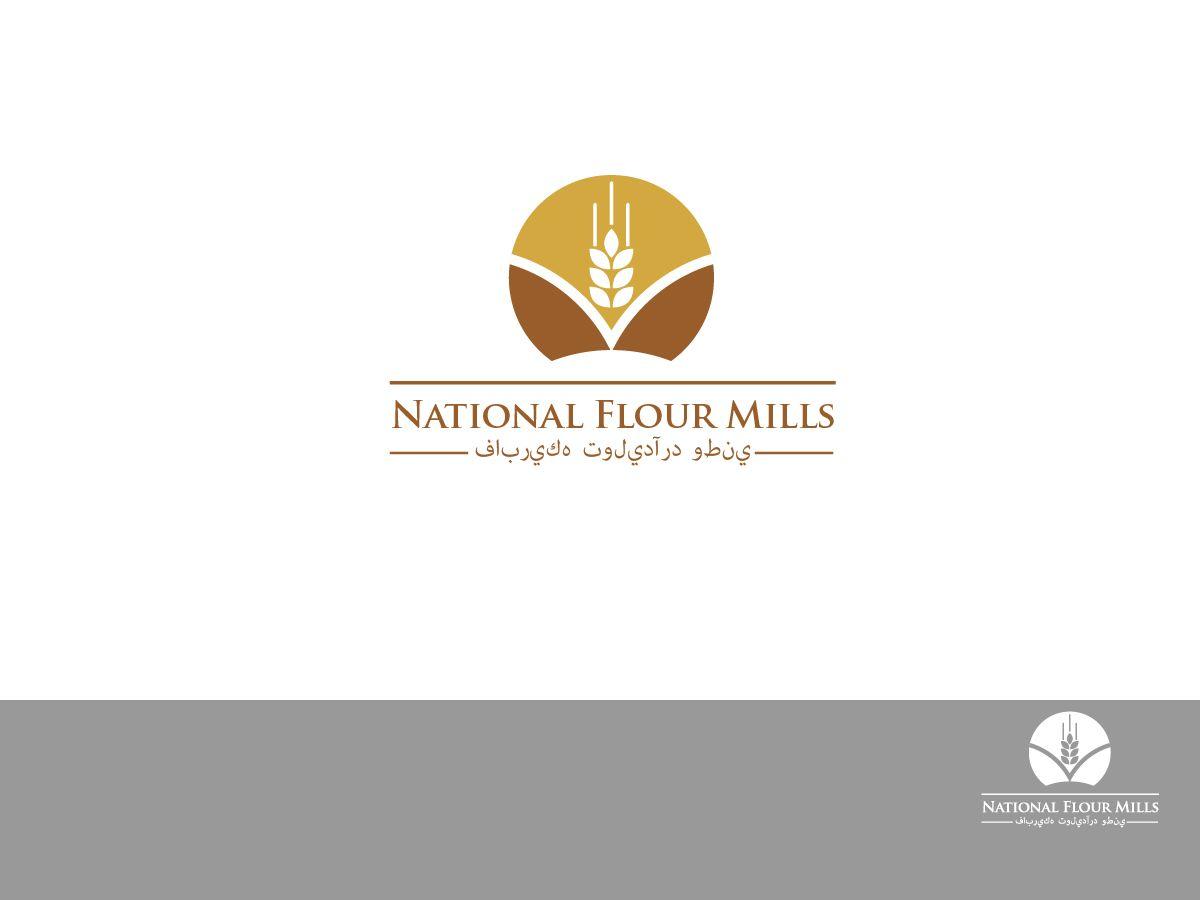 Mill Logo - Traditional, Elegant Logo Design for National Flour Mills فابريكه