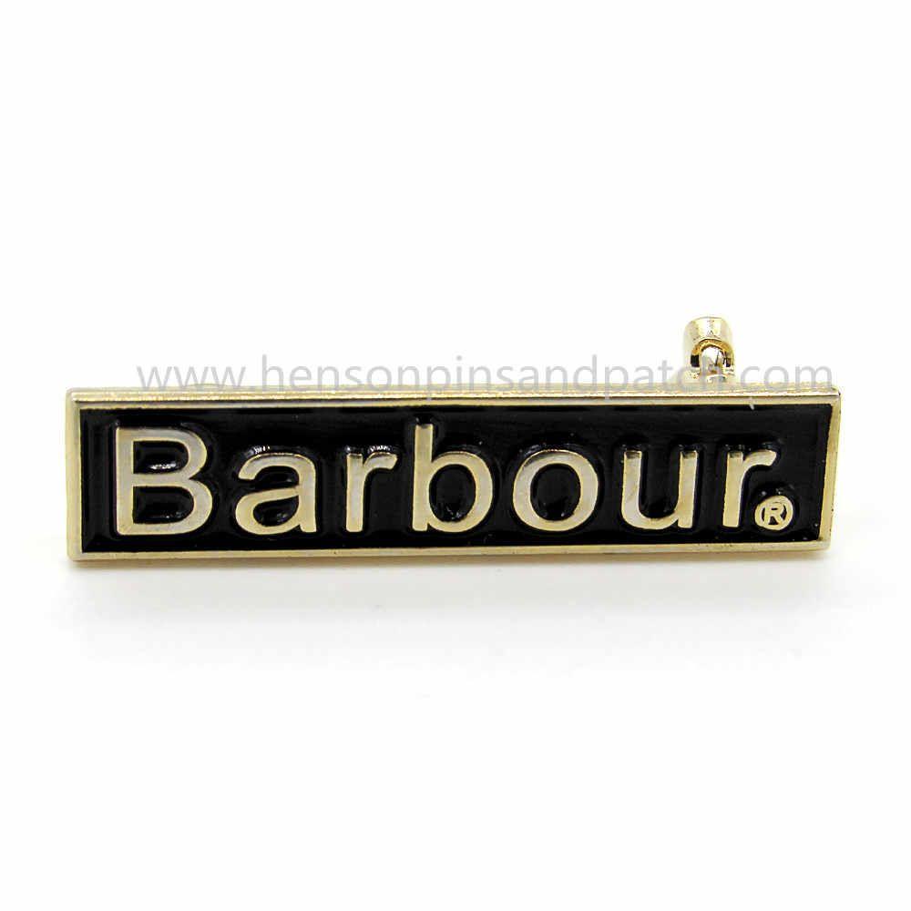 Barbour Logo - Free shipping metal iron soft enamel name logo badge for barbour in stock