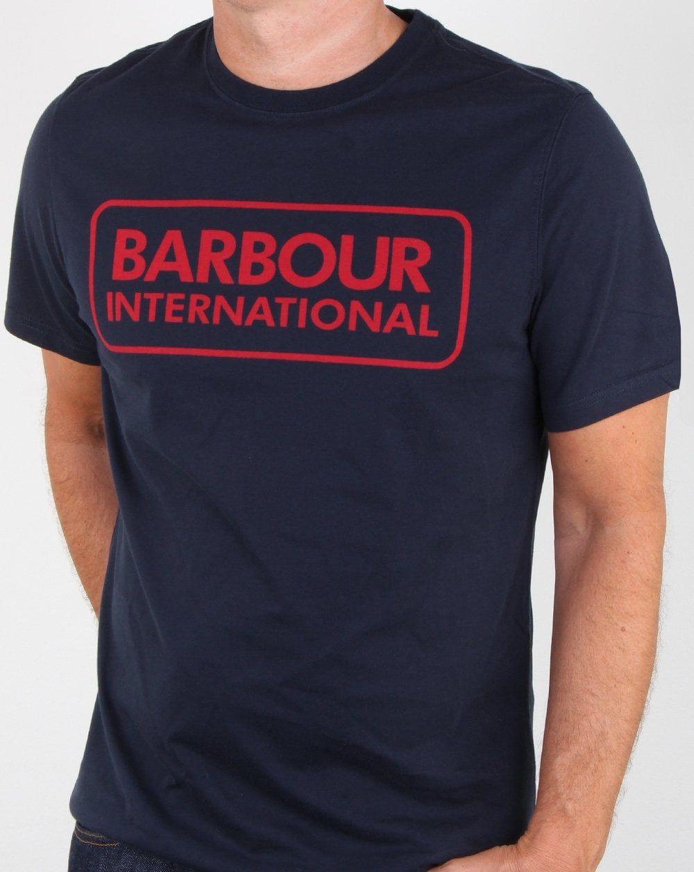 Barbour Logo - Barbour Essential Logo T-shirt New Navy
