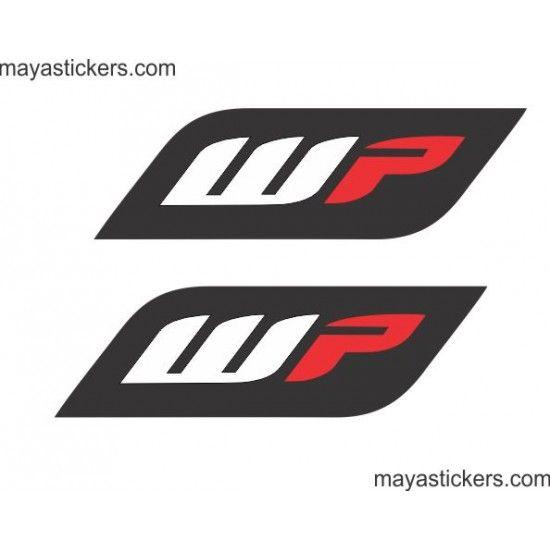 200 Logo - Pair of 2 WP logo sticker for KTM duke 125, 200, 390 and other bikes