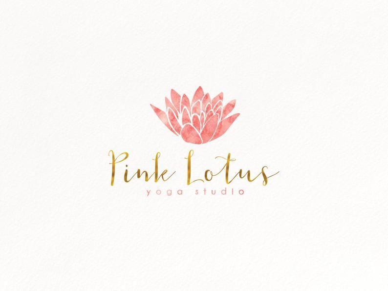 Lilly Logo - Yoga Studio Logo Design, Yoga Logo, Lotus Logo, Lilly Logo, Watercolor  Logo, Spiritual Logo, Zen Logo, Lifecoach Logo,Fitness Logo,Blog Logo