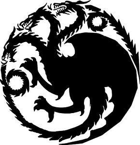 Got Logo - Details about HOUSE TARGARYEN SIGIL Vinyl Decal Sticker - GoT Dragons Game  of Thrones
