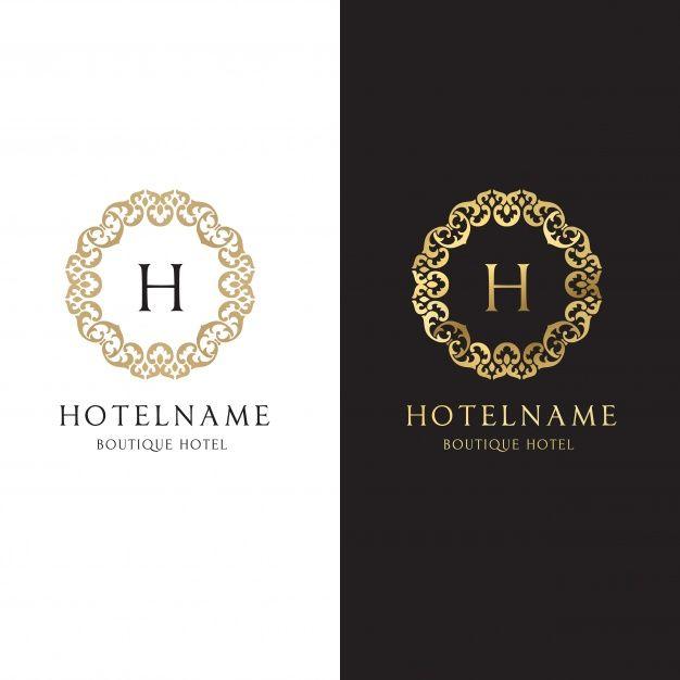 Hotle Logo - Golden hotel logo collection Vector