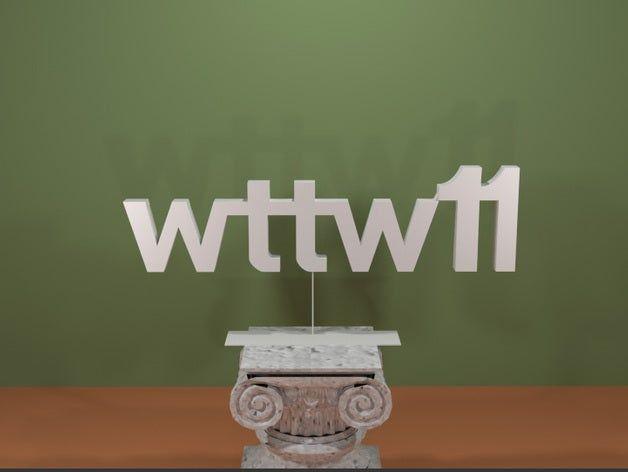 Wttwn Logo - wttw 11 Logo by AwesomeA - Thingiverse