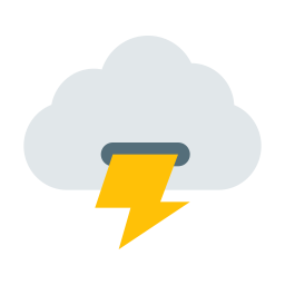 Thunderstorm Logo - Thunderstorm Logo Icon of Flat style - Available in SVG, PNG, EPS ...