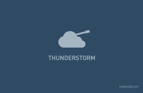 Thunderstorm Logo - thunderstorm « Logo a Day