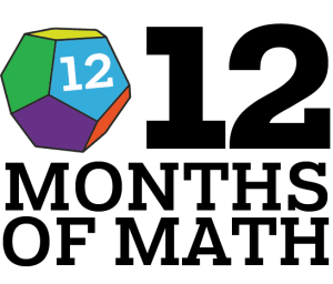 December Logo - Months of Math: December