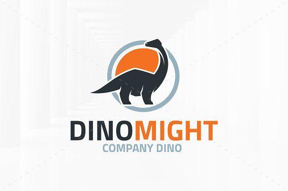 Dino Logo - Dino Might Logo Template