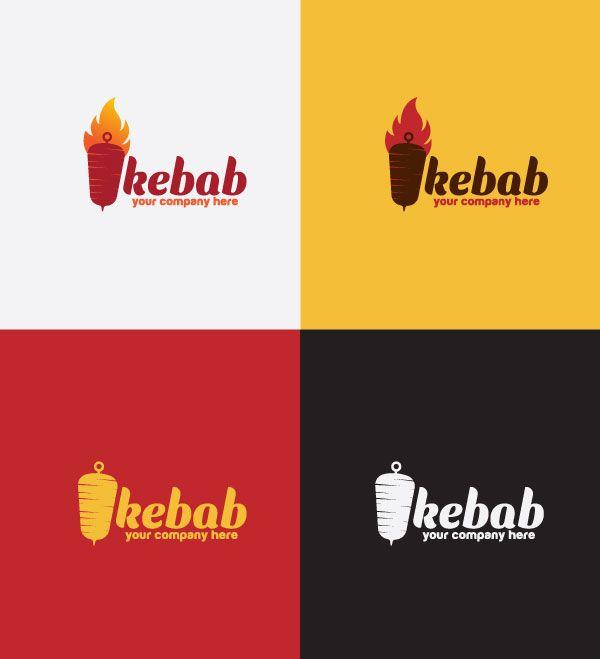 Kabab Logo - Hot Kebab Logo Design