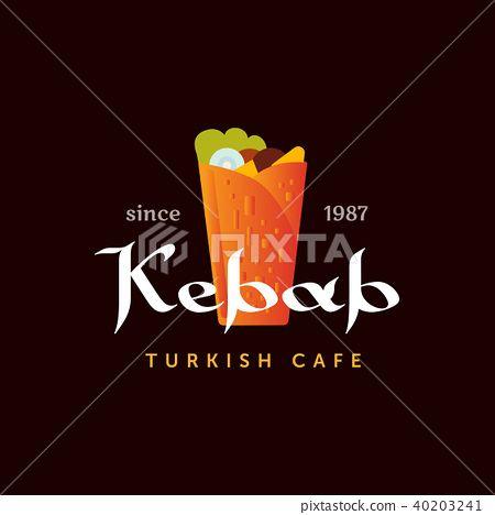 Kabab Logo - Doner kebab logo templates. Vector creative labels - Stock ...