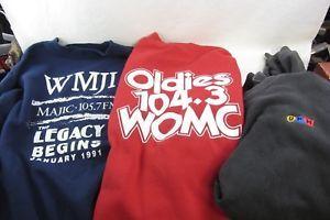 WOMC Logo - 3x Sweatshirts XL & L; UPN, WOMC 104.3FM, WMJI 105.7FM Radio & TV ...