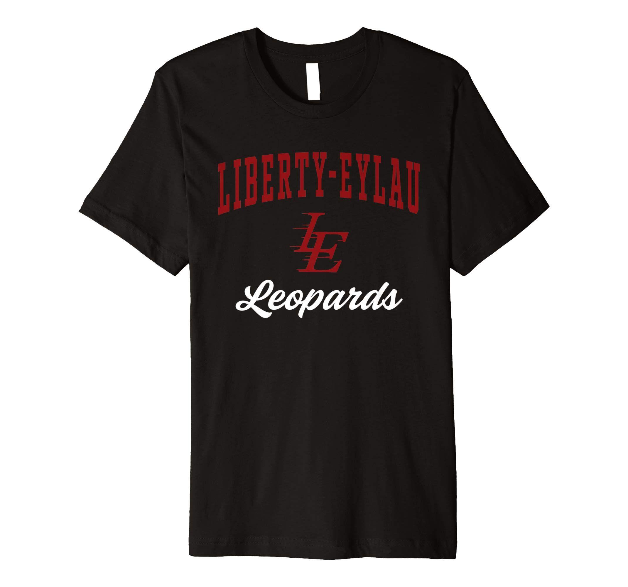 Liberty-Eylau Logo - Amazon.com: Liberty-Eylau High School Leopards Premium T-Shirt C3 ...