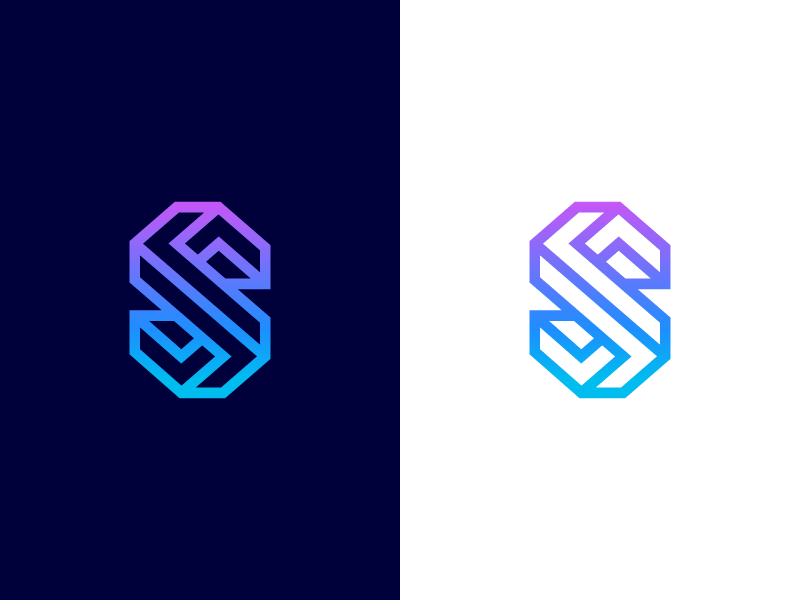 Illusion Logo - S / 3D / illusion / logo design by Deividas Bielskis on Dribbble