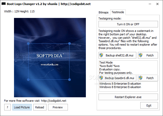 Softpedia Logo - Download 8oot Logo Changer 1.2.09