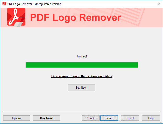 Softpedia Logo - Download PDF Logo Remover 1.2