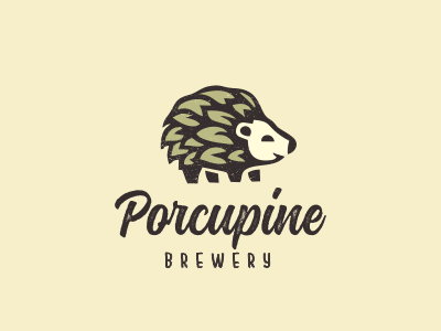 Porcupine Logo - Porcupine & hops logo by Kristina Mendigo on Dribbble