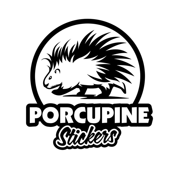 Porcupine Logo - Porcupine Stickers - Professional, logo needed for sticker/decal ...