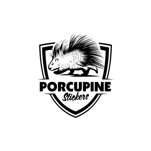Porcupine Logo - Porcupine Stickers - Professional, logo needed for sticker/decal ...
