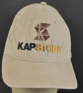 KapStone Logo - Beige Kapstone Paper Mill Co Logo Embroidered Baseball hat cap ...