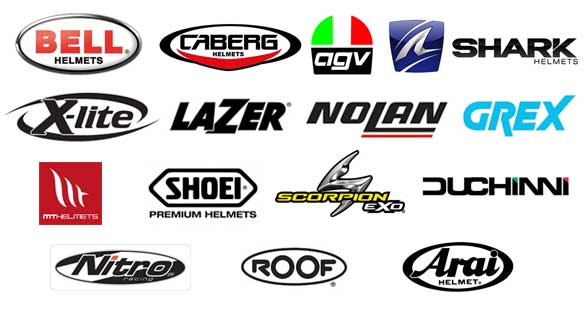 Helmets Logo - Top 10 Safest Motorcycle Helmet Brands 2019 - Billys Crash Helmets
