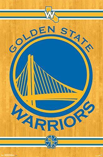 Worriors Logo - Trends International Golden State Warriors Logo Wall Poster 22.375 x 34