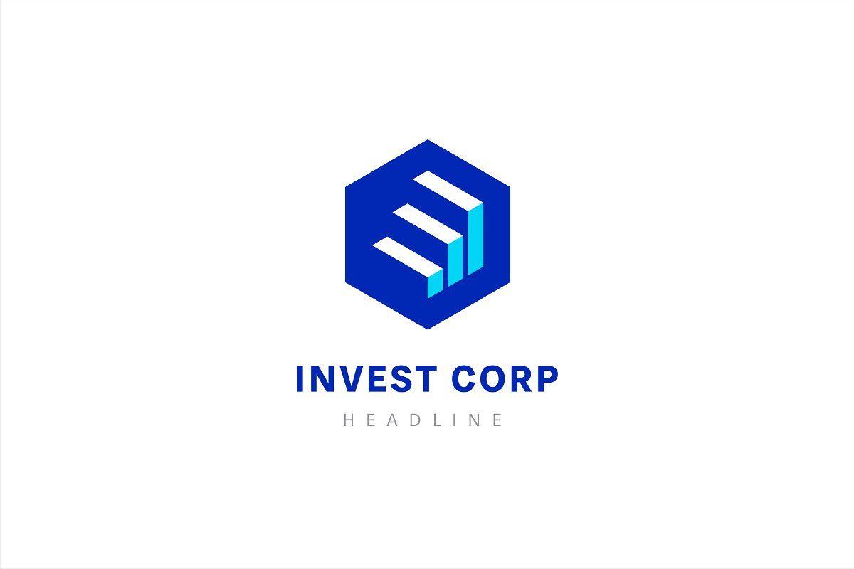 Investcorp Logo - Invest corp logo template.