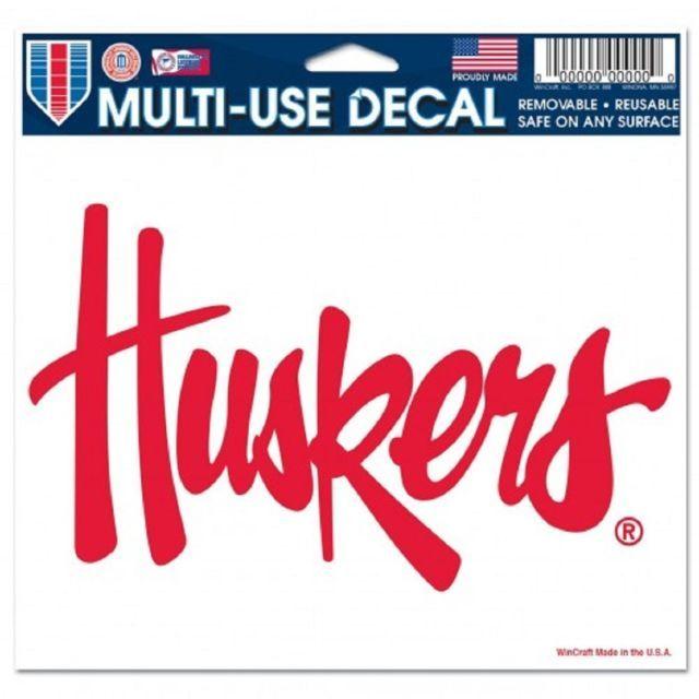 Huskers Logo - Nebraska Huskers Ultra Decal Team Logo 5