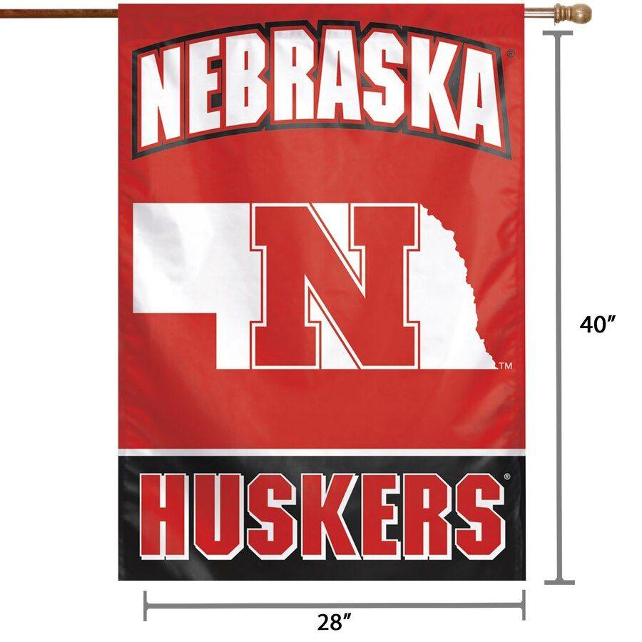 Huskers Logo - WinCraft Nebraska Cornhuskers 28 X 40 Logo Single Sided Vertical Banner