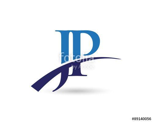 JP Logo - JP Logo Letter Swoosh