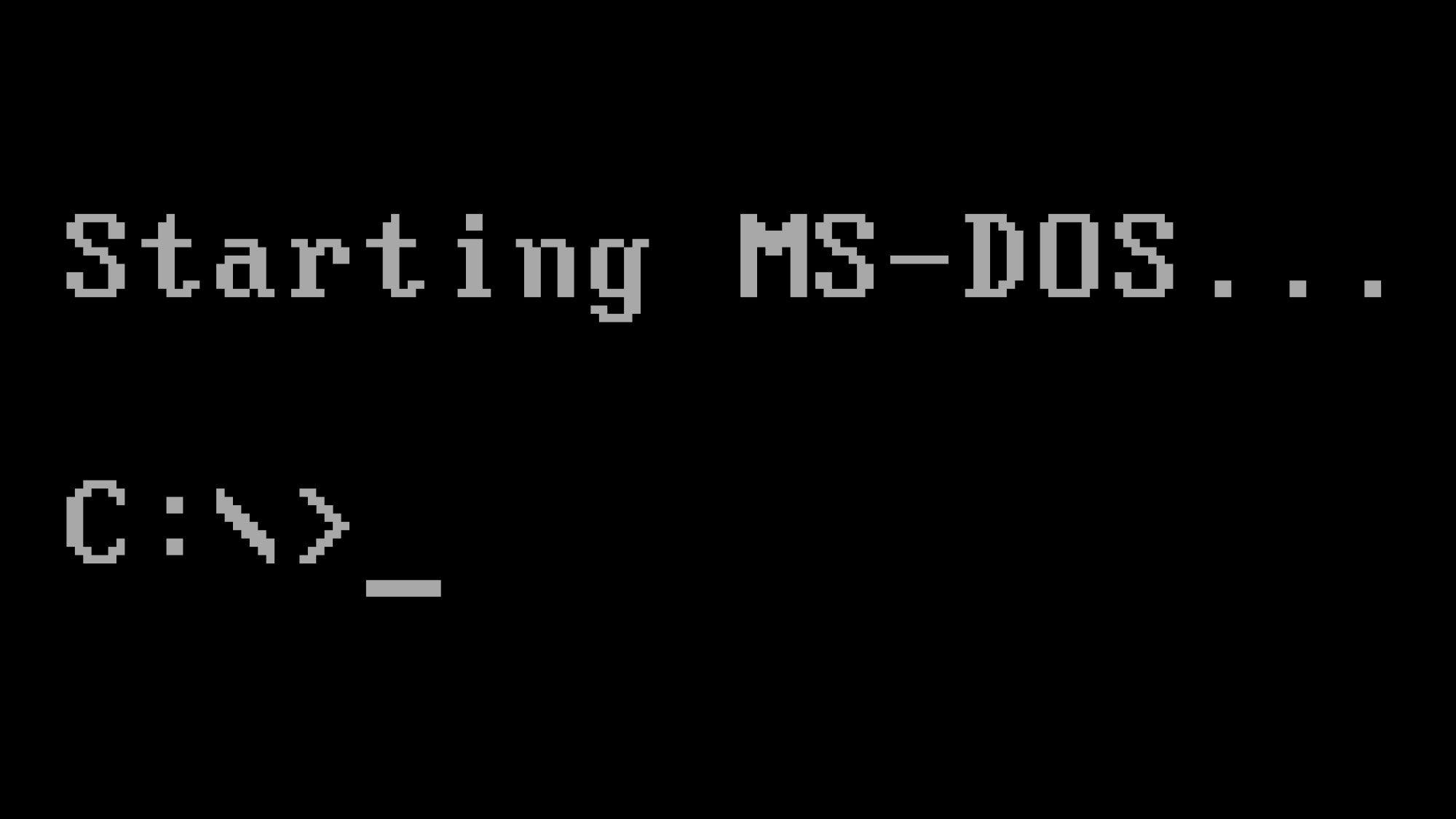 MS-DOS Logo - MS-DOS is 30 years old today - ExtremeTech