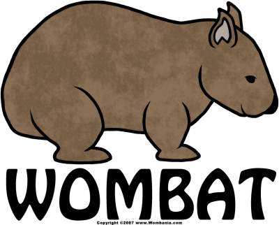Wombat Logo - Wombat Logo II : Wombania's Gift Shop