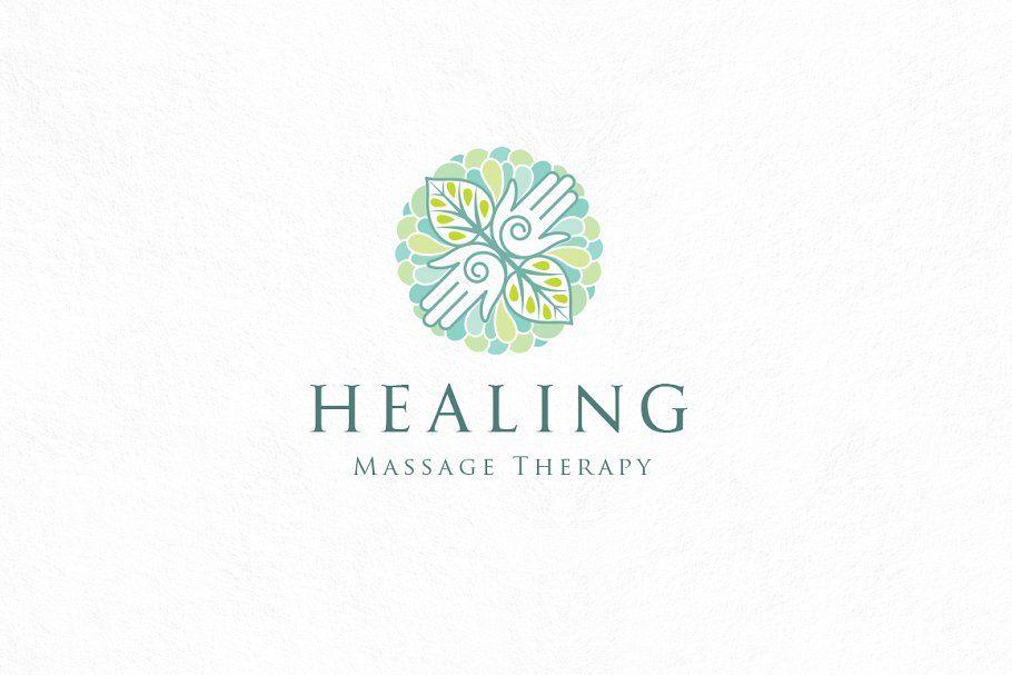 Massage Logo - Healing massage logo template