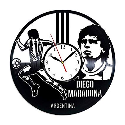 Maradona Logo - Amazon.com: GoodIdea Art Diego Maradona Vinyl Record Wall Clock ...