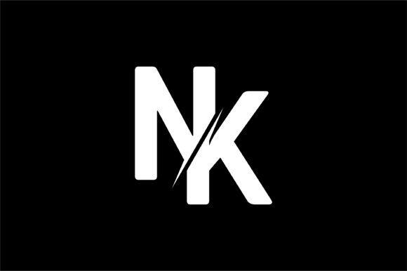 Nk Logo - Monogram NK Logo Design
