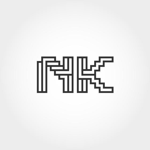Nk Logo - Initial Letter NK Logo Template Template for Free Download on Pngtree