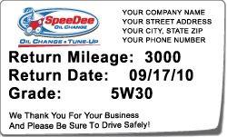 Speedee Logo - SpeeDee Static Cling Reminder Stickers - 500 per Roll