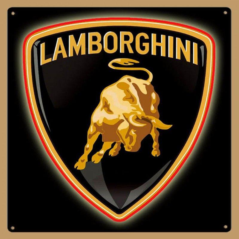 Lamborghini Logo - Lamborghini Logo Metal Sign