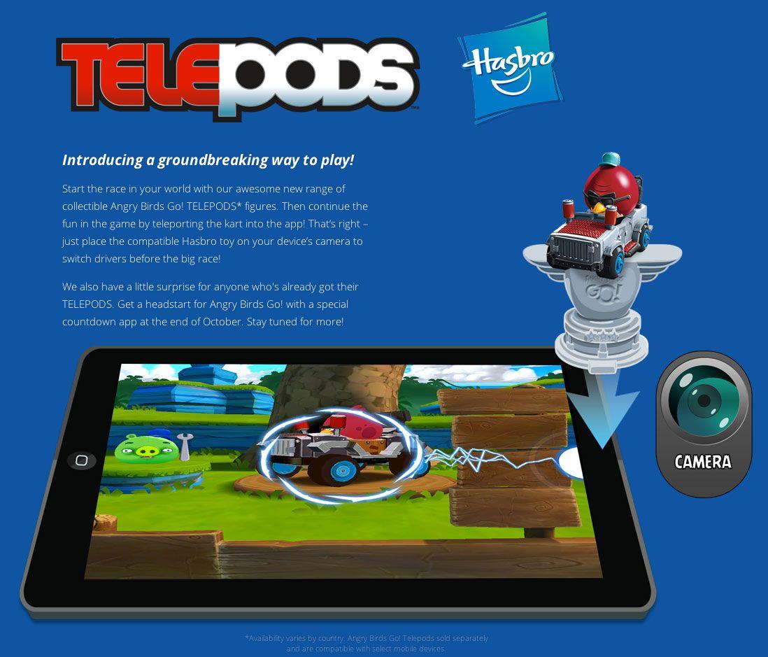 Telepods Logo - Angry Birds Go TelePods