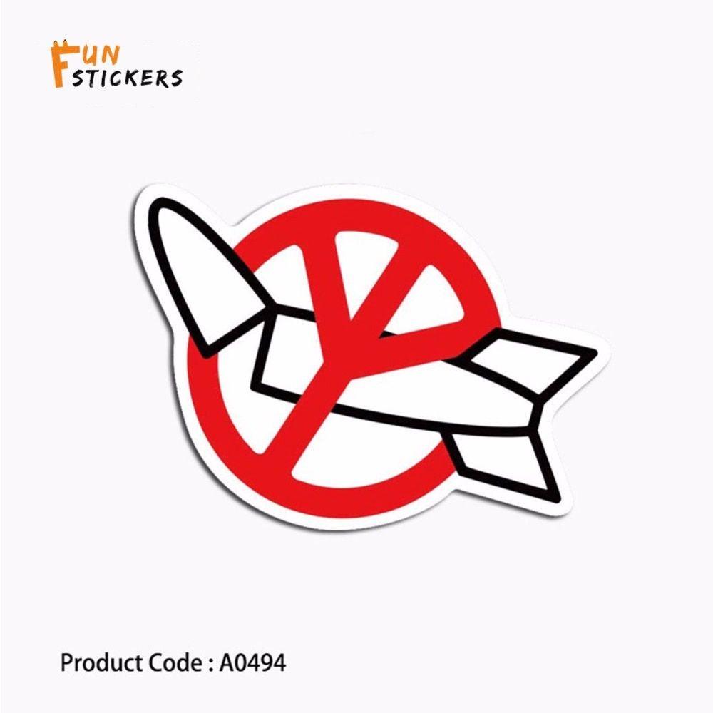 Prohibition Logo - US $0.02 |Red prohibition sign aircraft prohibited flight logo waterproof  sticker notebook phone guitar skateboard luggage sticker A0494-in Stickers  ...