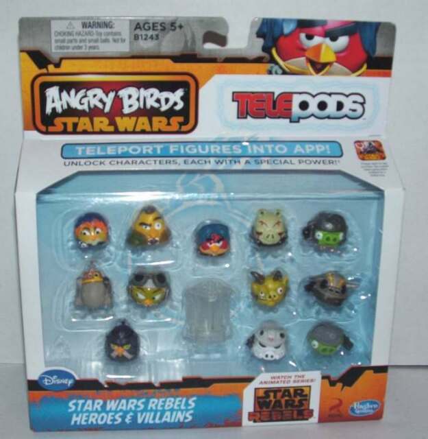 Telepods Logo - Star Wars Angry Birds Rebels Heroes and Villains Telepod Set