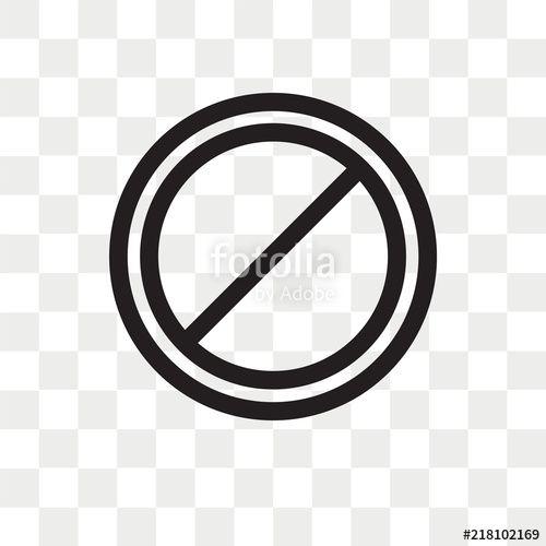 Prohibition Logo - Prohibition vector icon isolated on transparent background