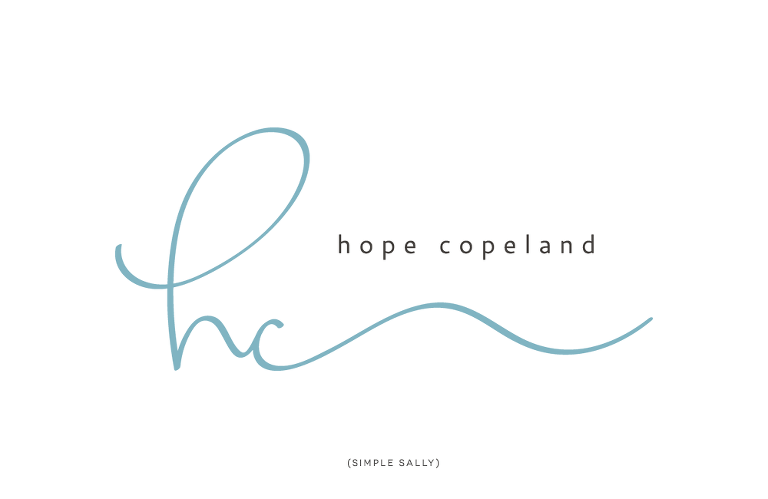 HC Logo - Initials logo for small business | HC for Hope Copeland » Simple Sally