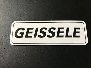 Geissele Logo - Details about Genuine Geissele Trigger Rectangle Logo Sticker Decal White /  Black
