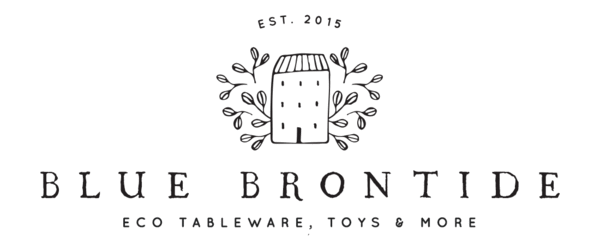 Tableware Logo - Blue Brontide - Organic baby accessories & Eco-friendly kids tableware