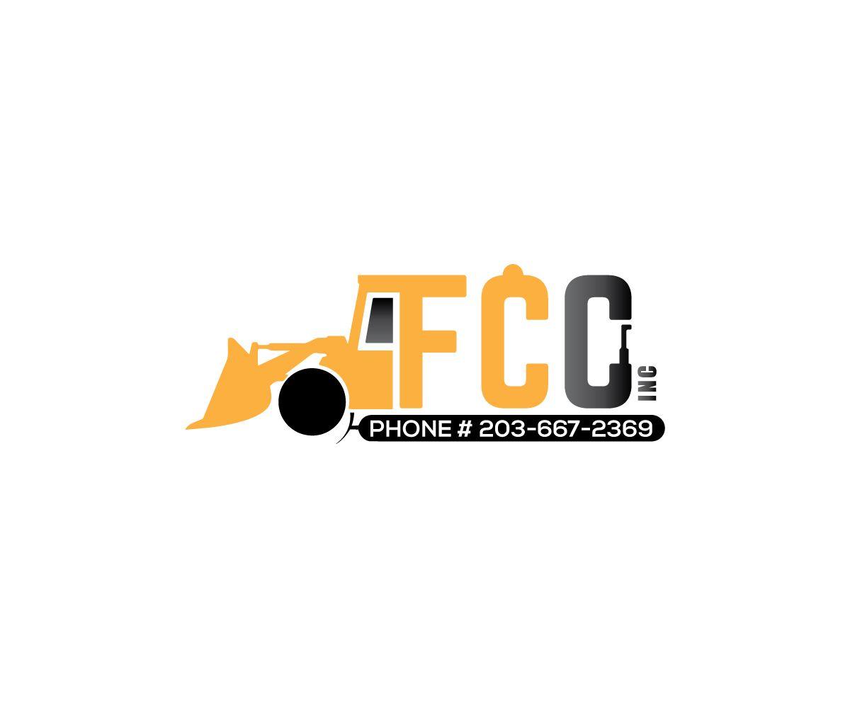 Fccincin Logo - Logo Design for Would like the Company name, FCC., Inc in slanted ...