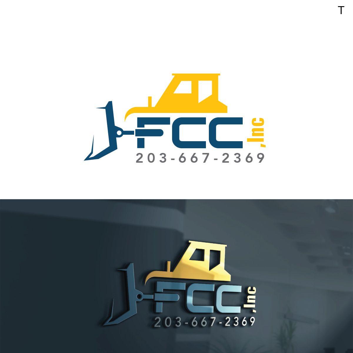 Fccincin Logo - Logo Design for Would like the Company name, FCC., Inc in slanted