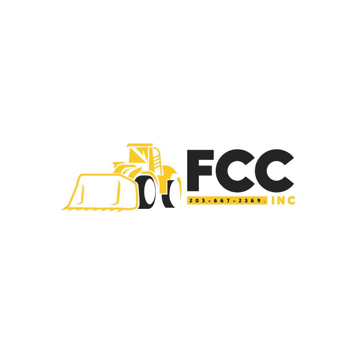 Fccincin Logo - Logo Design for Would like the Company name, FCC., Inc in slanted ...